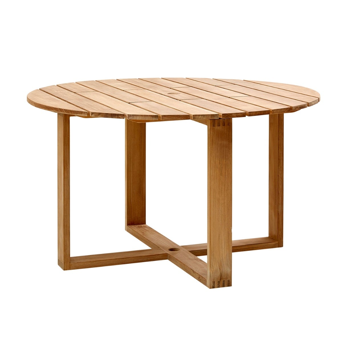 Endless Dining Table 130cm Round | Natural Oiled Teak