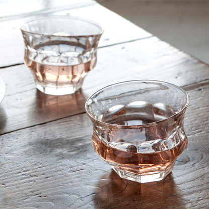 Tipsy Glasses Set of 2 Large | Amber Large Size