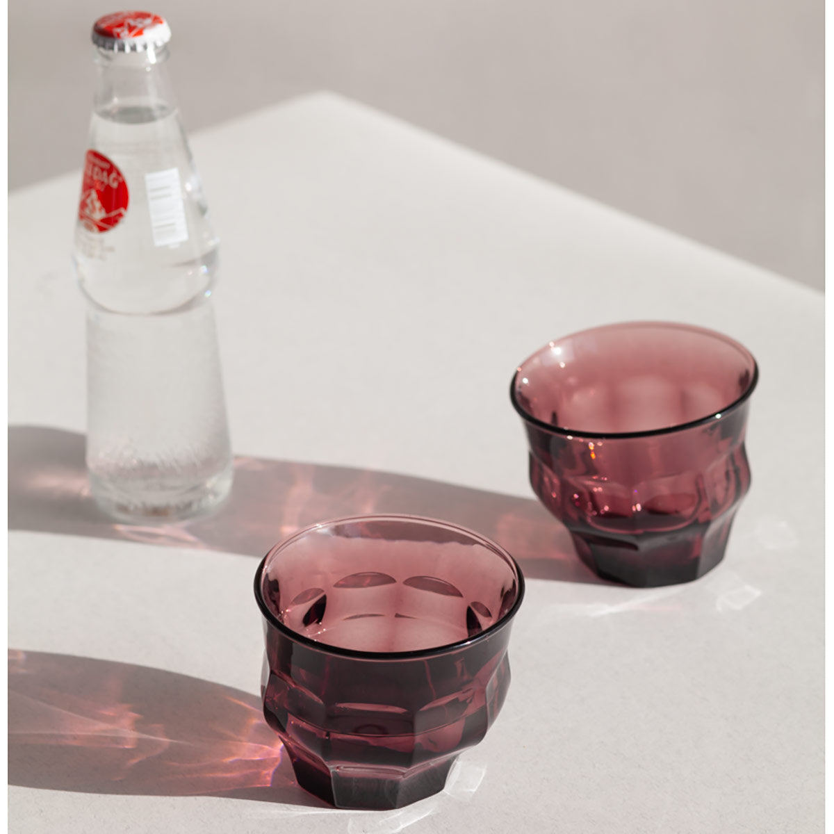 Tipsy Glasses Set of 2 Large | Amber Large Size