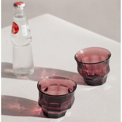 Tipsy Glasses Set of 2 Large | Amber Large Size