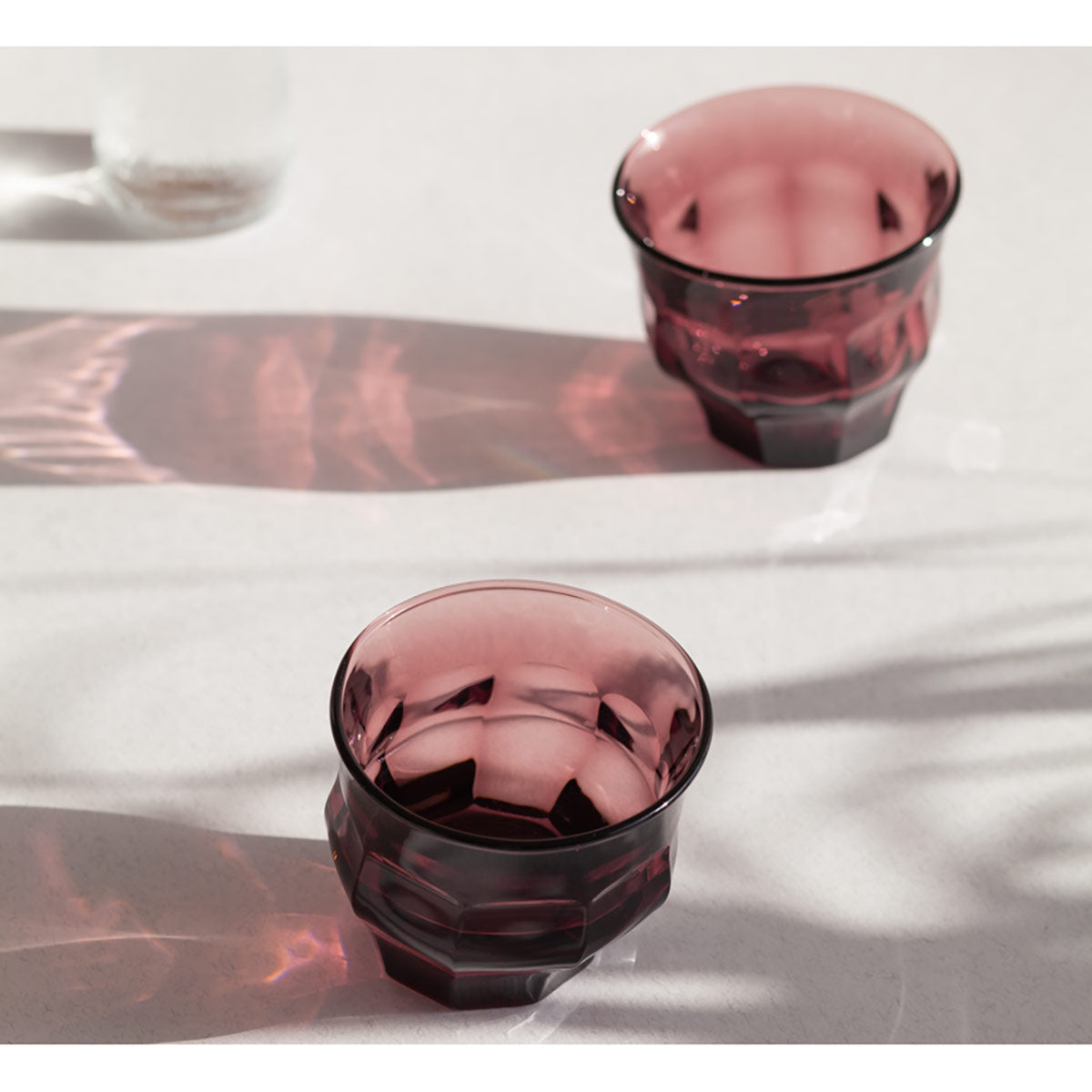 Tipsy Glasses Set of 2 Large | Plum Glass Large Size
