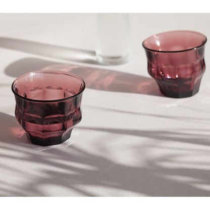 Tipsy Glasses Set of 2 Large | Plum Glass Large Size