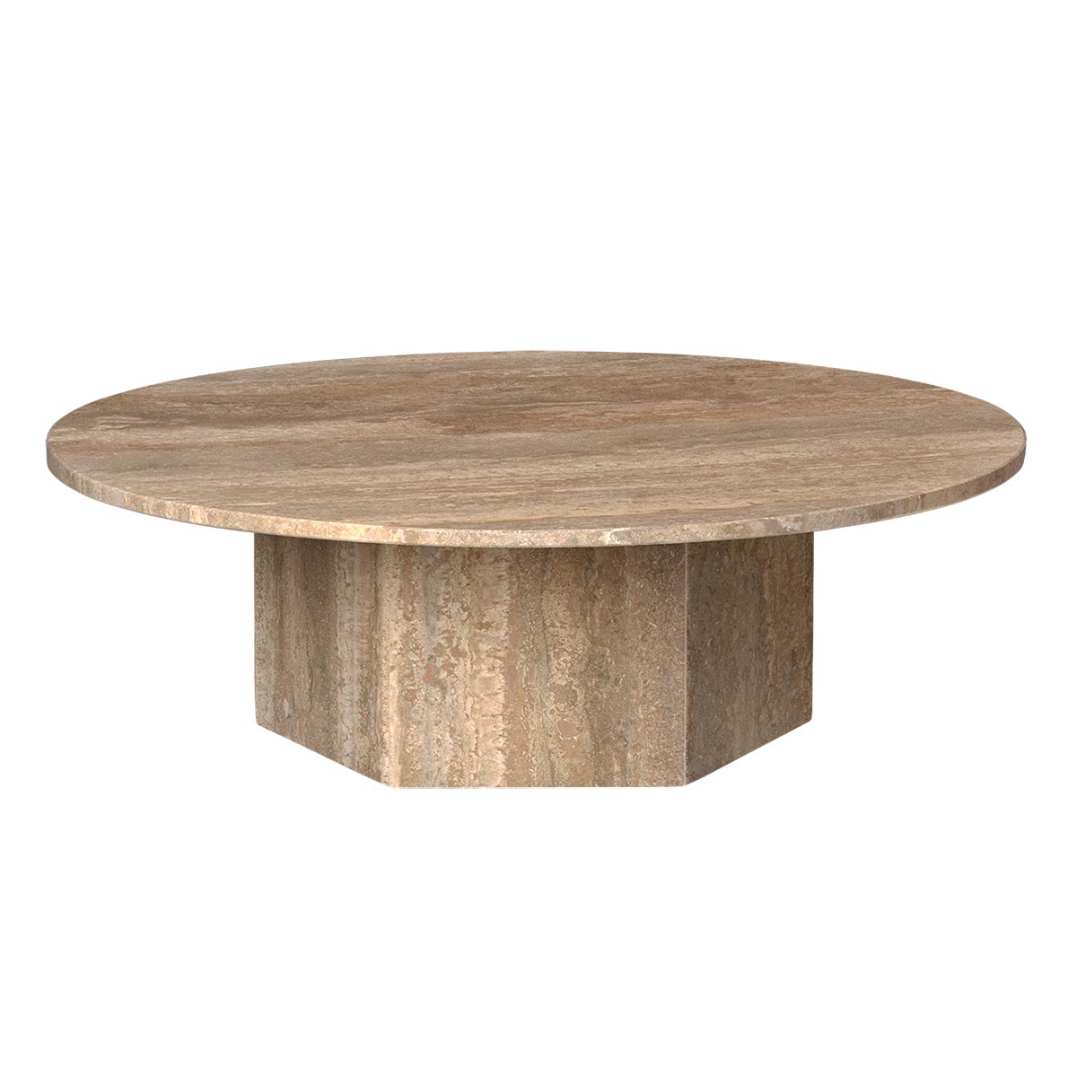 Epic Coffee Table | Warm Taupe Travertine