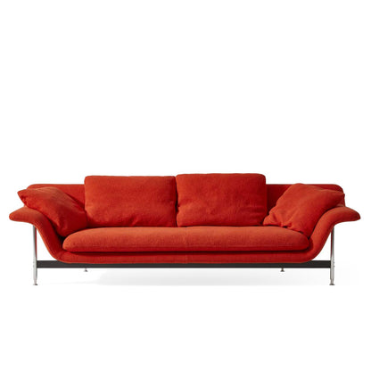 Esosoft 3 Seat High Back Sofa | Perbacco 13E436 White Fabric