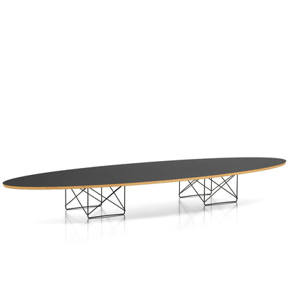 Eames ETR Elliptical Table | Black Laminated Plywood Top