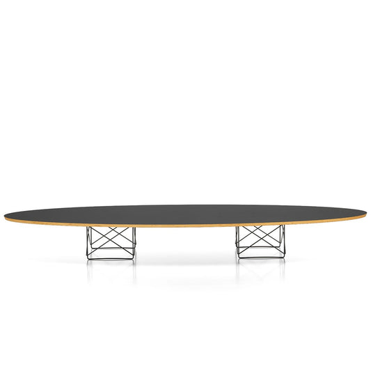 Eames ETR Elliptical Table | Black Laminated Plywood Top
