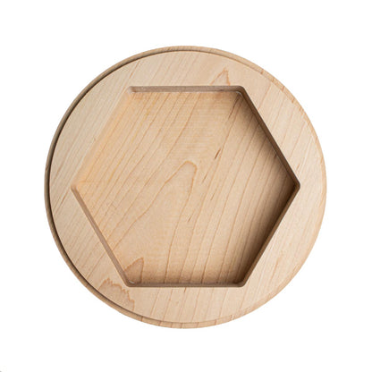 Stack Tray | Maple with Hexagon Recess