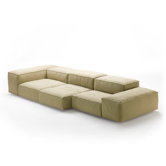 Extrasoft Sofa Large Configuration | Tosca 10 Ecru Fabric