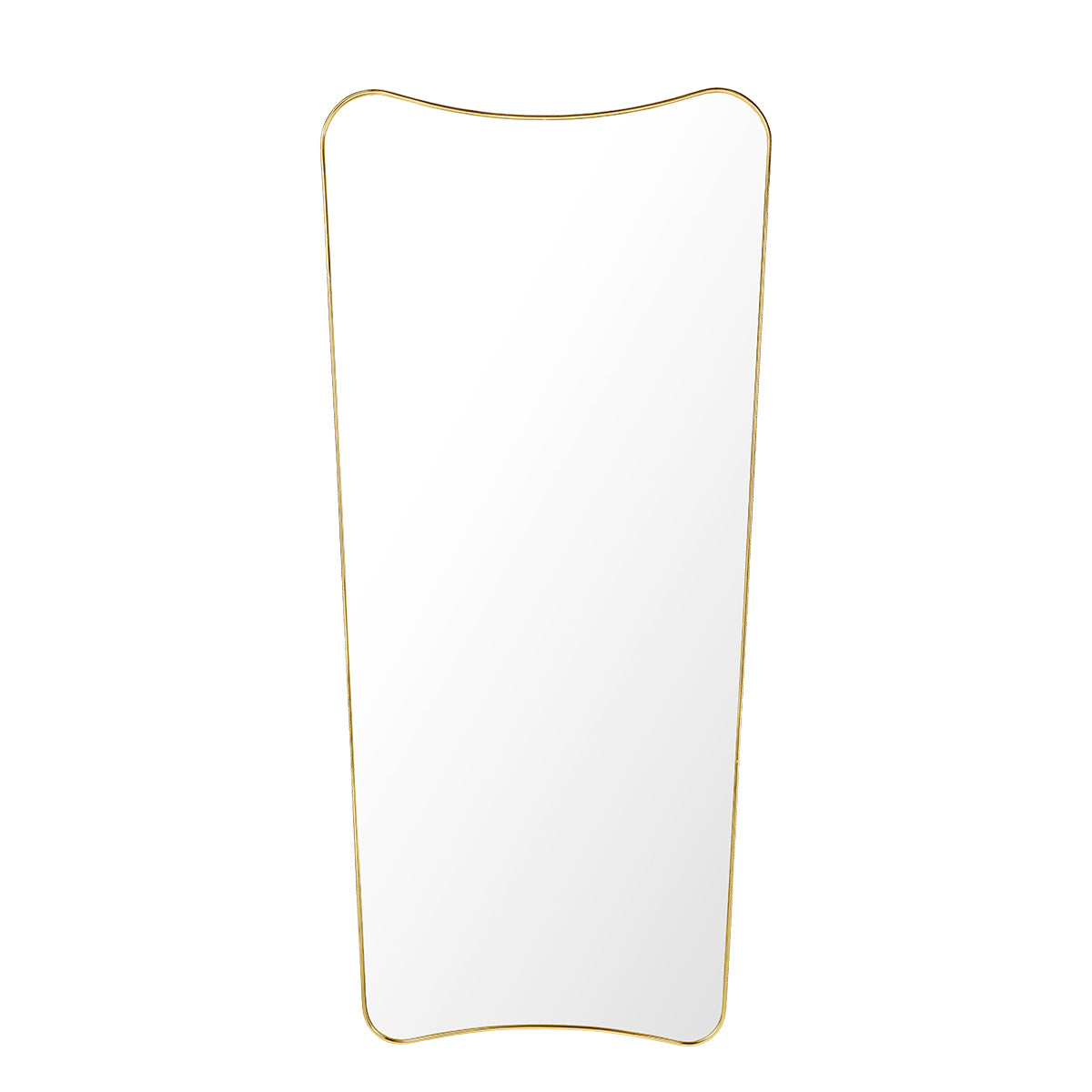 F A 33 Wall Mirror Large | Polished Brass Frame