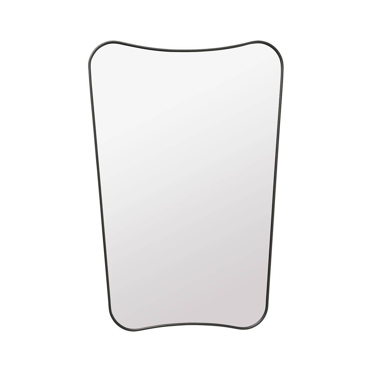 F A 33 Wall Mirror Small | Black Brass Frame