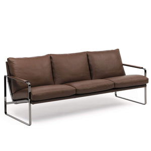 Fabricius 3 Seat Sofa | Mocca Elen 1403 Leather
