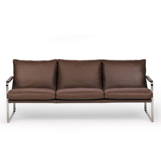 Fabricius 3 Seat Sofa | Mocca Elen 1403 Leather