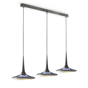 Falling Leaf Trio | Polished Aluminium and Black