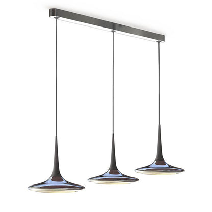 Falling Leaf Trio | Polished Aluminium and Black