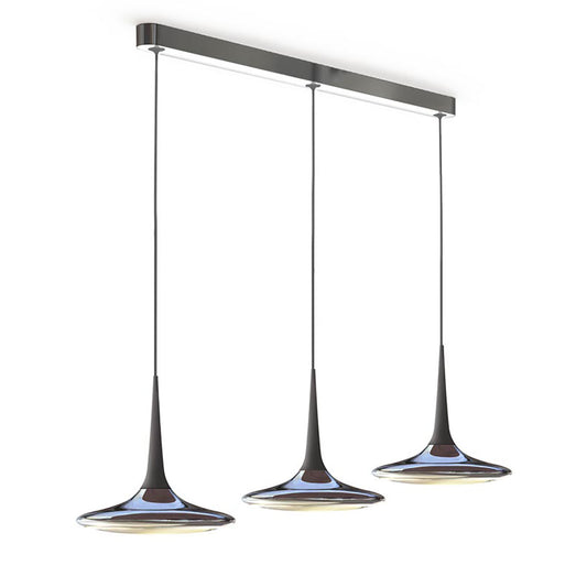 Falling Leaf Trio | Polished Aluminium and Black