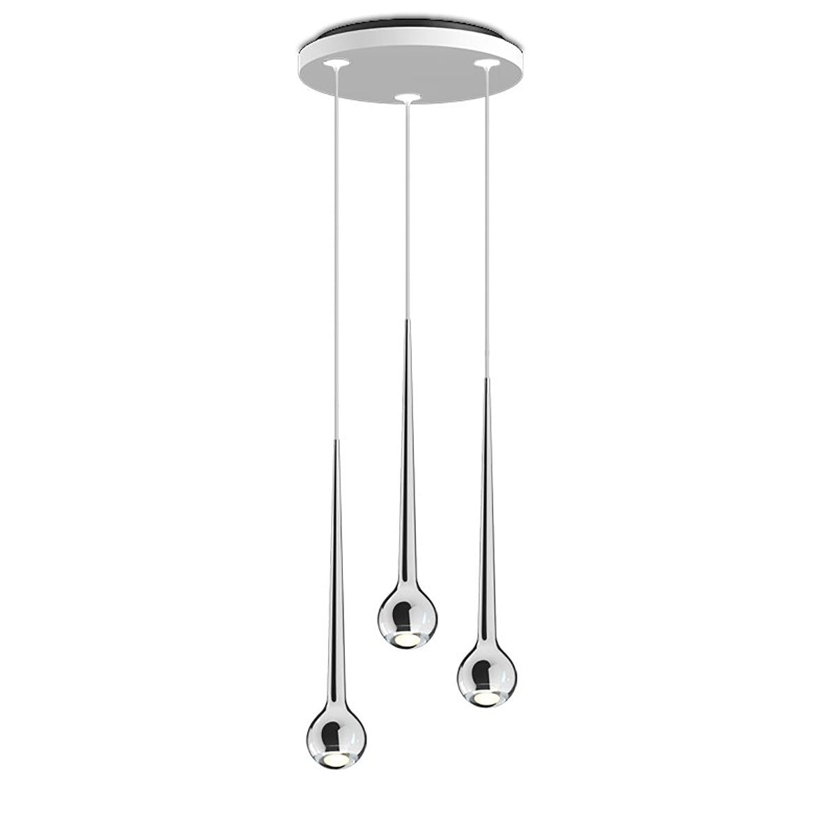 Falling Water Trio | Polished Aluminium