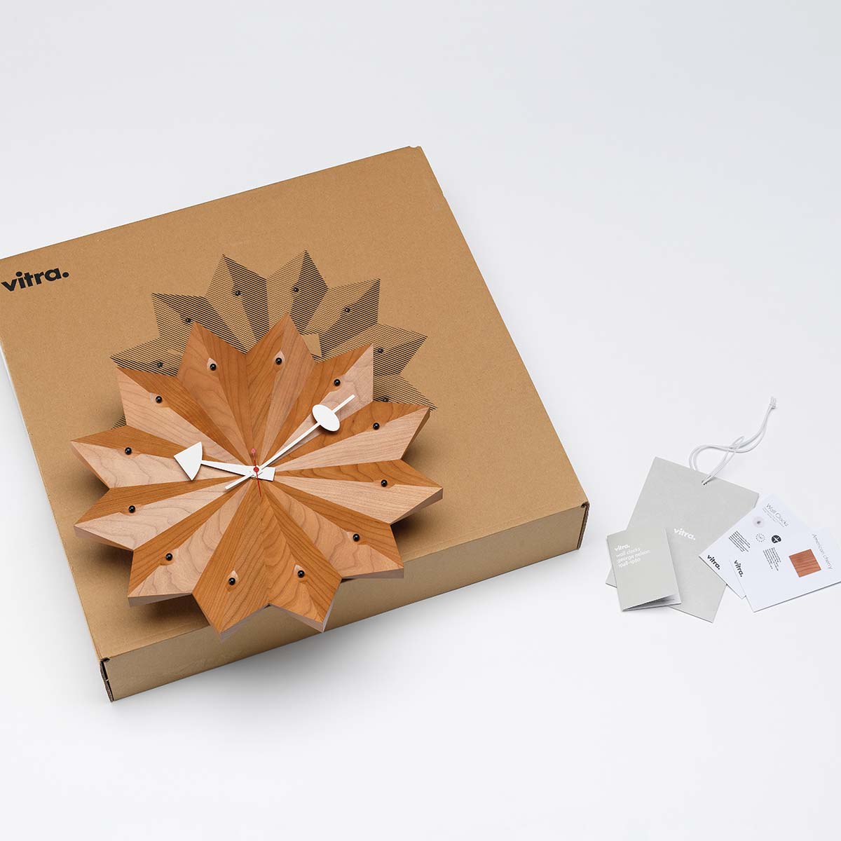 Fan Wall Clock | American Cherry