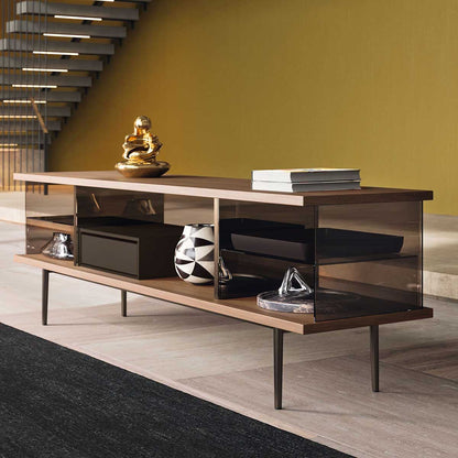 The Farns Sideboard Low | Nutwood and Glass