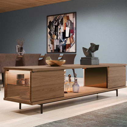 The Farns Sideboard Low | Nutwood and Glass