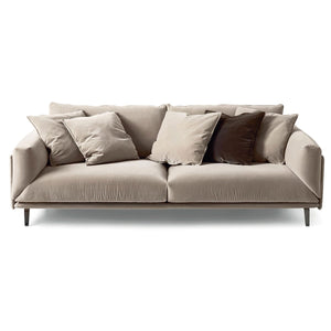 Faubourg 2 Seat Large Sofa | Stone Etoile 25 Fabric