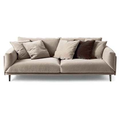 Faubourg 2 Seat Large Sofa | Stone Etoile 25 Fabric