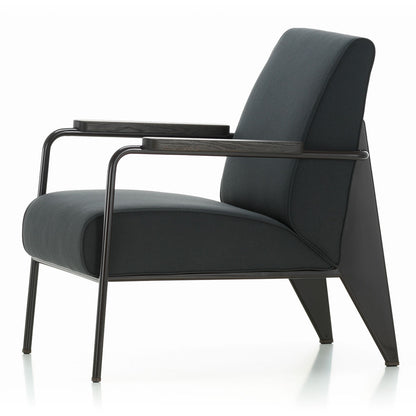 Fauteuil de Salon | Twill Blue Grey 03 with Deep Black Frame