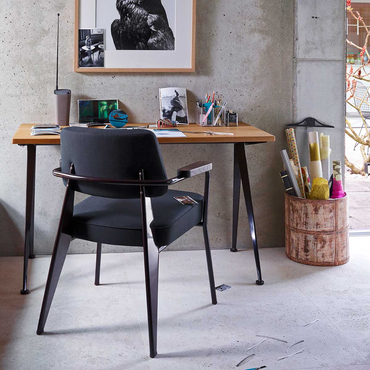 Compas Direction Desk | Oiled Natural Oak Top