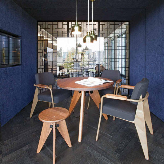 Fauteuil Direction | Twill Dark Grey 06 with Ecru Frame