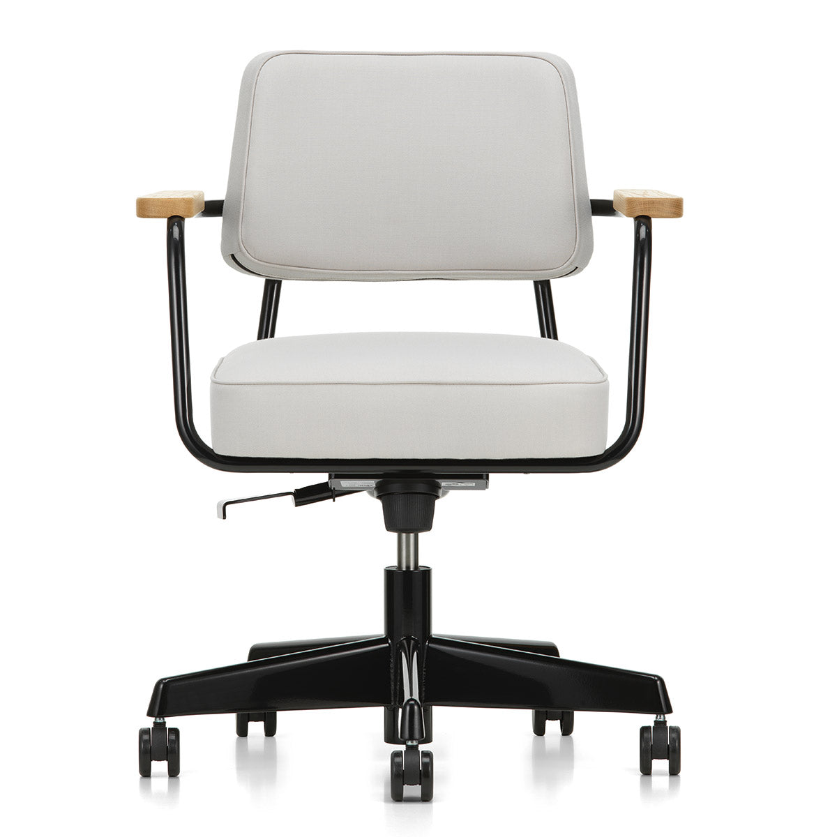Fauteuil Direction Pivotant | Premium Leather Sand 71 with Deep Black Frame