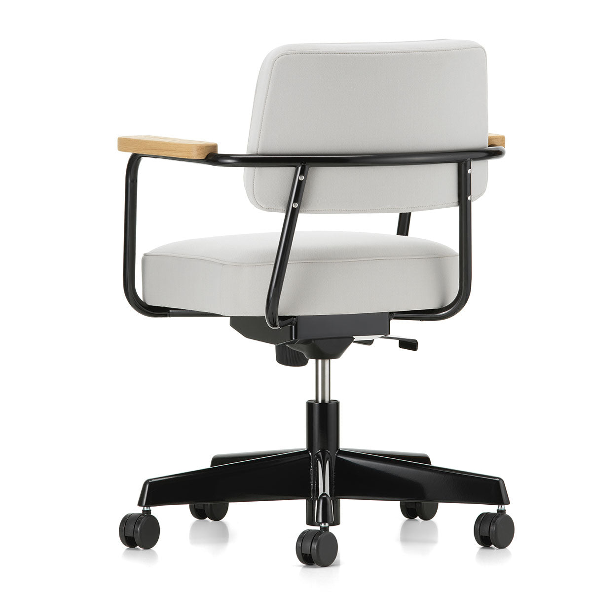 Fauteuil Direction Pivotant | Premium Leather Sand 71 with Deep Black Frame