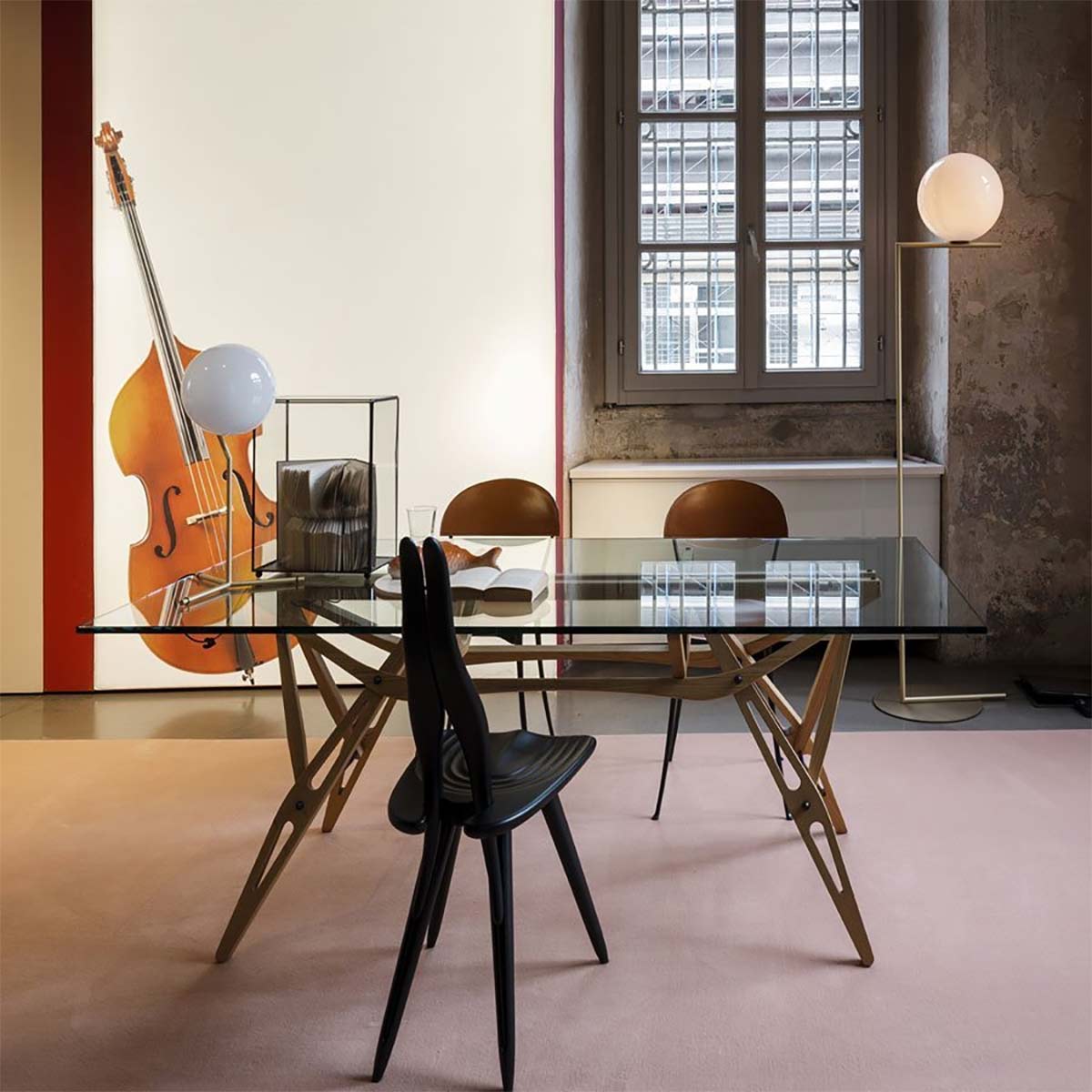 Fenis Dining Chair | Black Painted Maple Wood