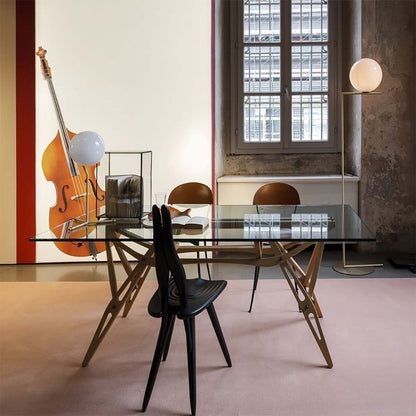 Fenis Dining Chair | Black Painted Maple Wood