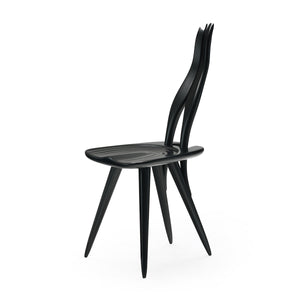 Fenis Dining Chair | Black Painted Maple Wood