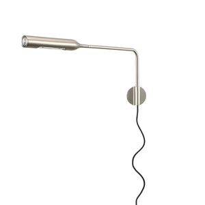 Flo Wall Light - Cabled | Brushed Nickel Effect
