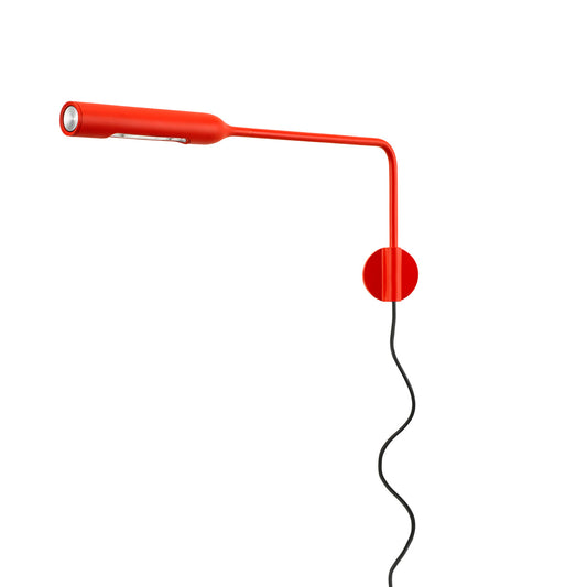 Flo Wall Light - Cabled | Matt Red