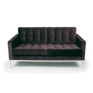 Florence Knoll Sofa 2 Seat Relax | Tufted Teal K78481 Velvet NO Buttons