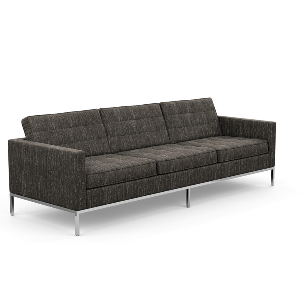Florence Knoll 3 Seat Sofa | Ash Grey Rivington Fabric