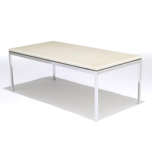 Florence Knoll Low Table Rect | Grey Statuarietto Marble Top