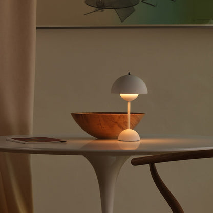 Flowerpot Portable Table Lamp | Matt White