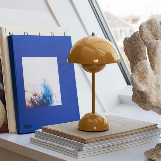 Flowerpot Portable Table Lamp | Mustard