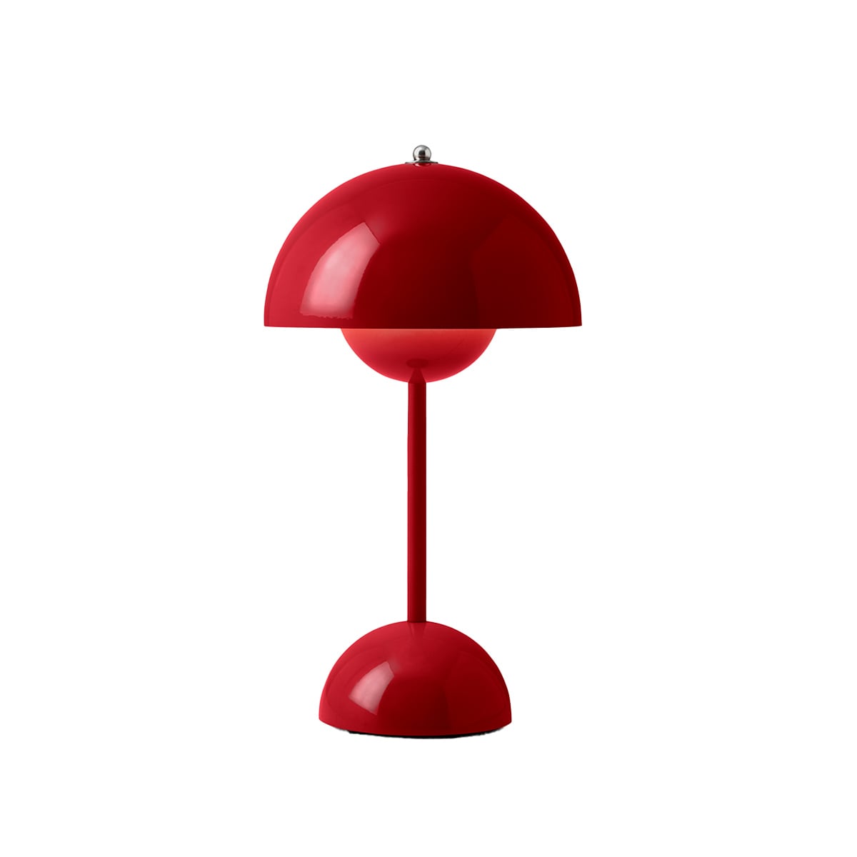 Flowerpot Portable Table Lamp | Vermilion Red