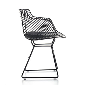Flow Filo Slim Chair | Black Nickel Painted Frame