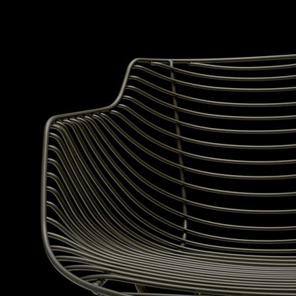 Flow Filo Slim Chair | Bronze Painted Frame