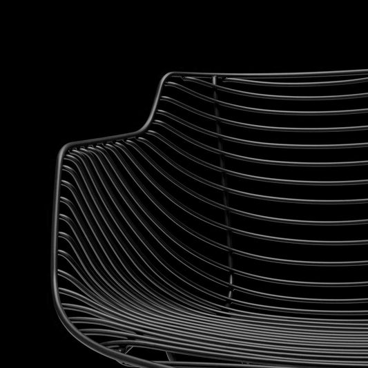 Flow Filo Slim Chair | Black Nickel Painted Frame
