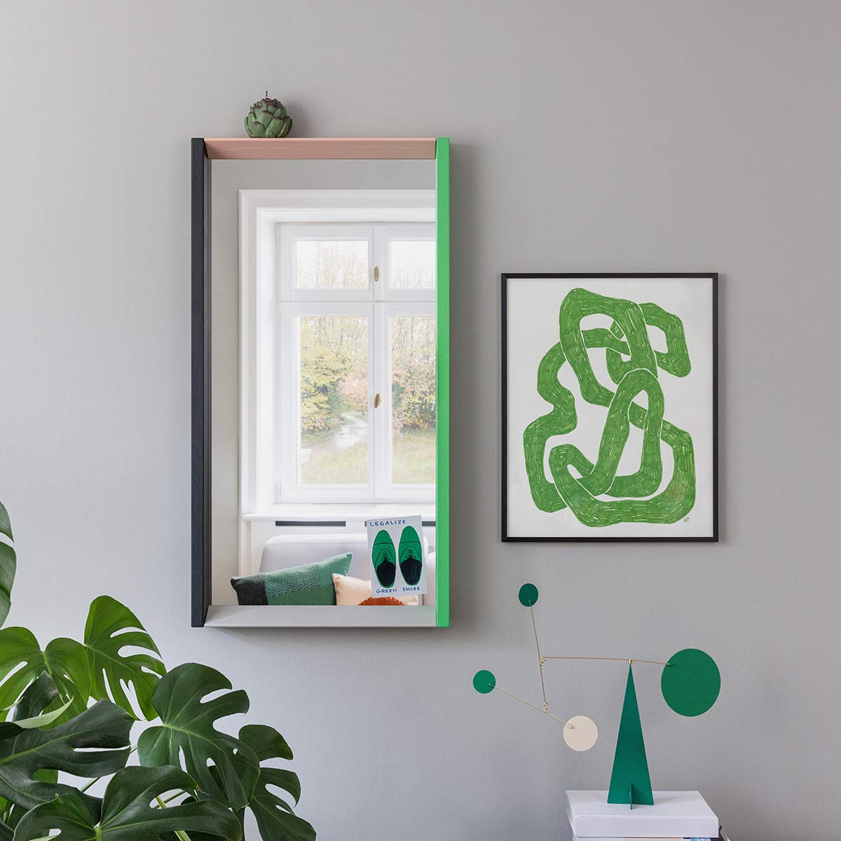 Colour Frame Mirror | Large
