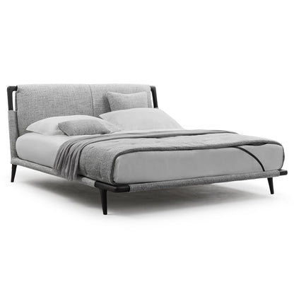 Gaudi Bed 180x200cm | Grey Melange 0801 Walker Fabric