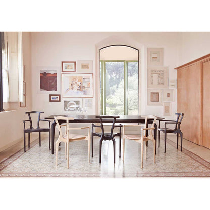 Gaulino Chair | Black Hide Seat