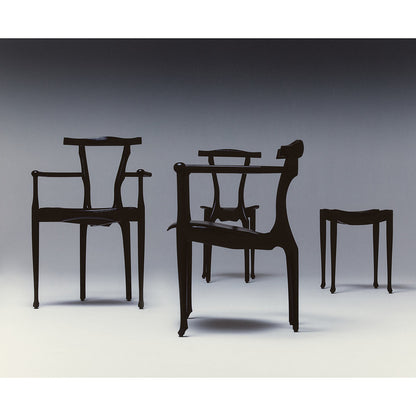 Gaulino Easy Chair | Black Hide Seat
