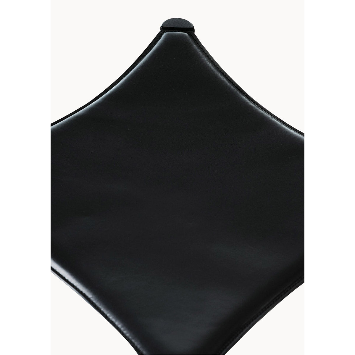 Gaulino Stool | Black Hide Seat
