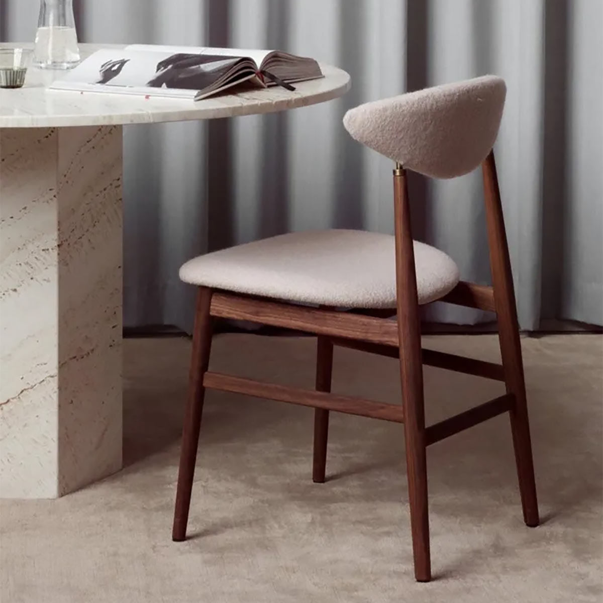 Gent Dining Chair | Oatmeal 61168 Tempt Fabric